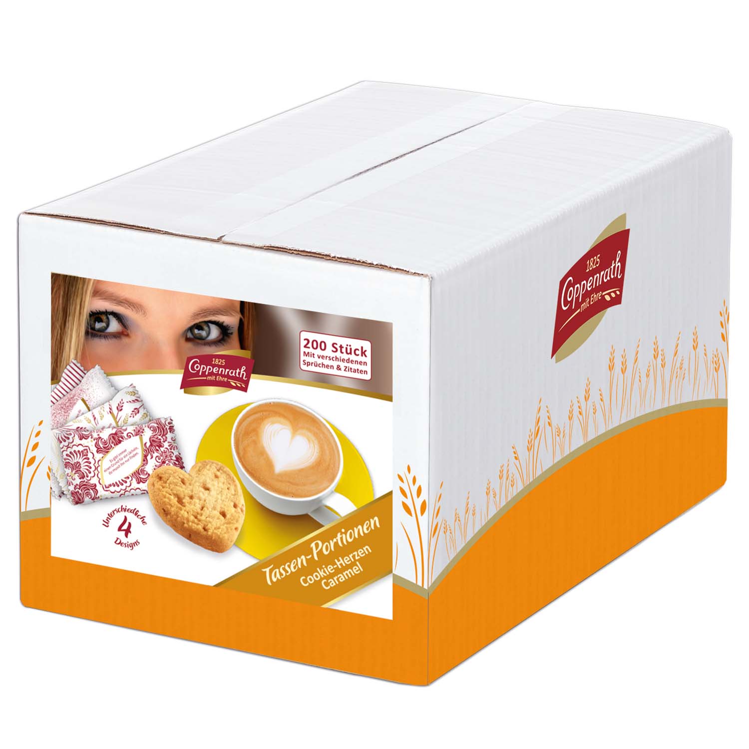 Coppenrath Tassen-Portionen Cookie-Herzen Choco 200er