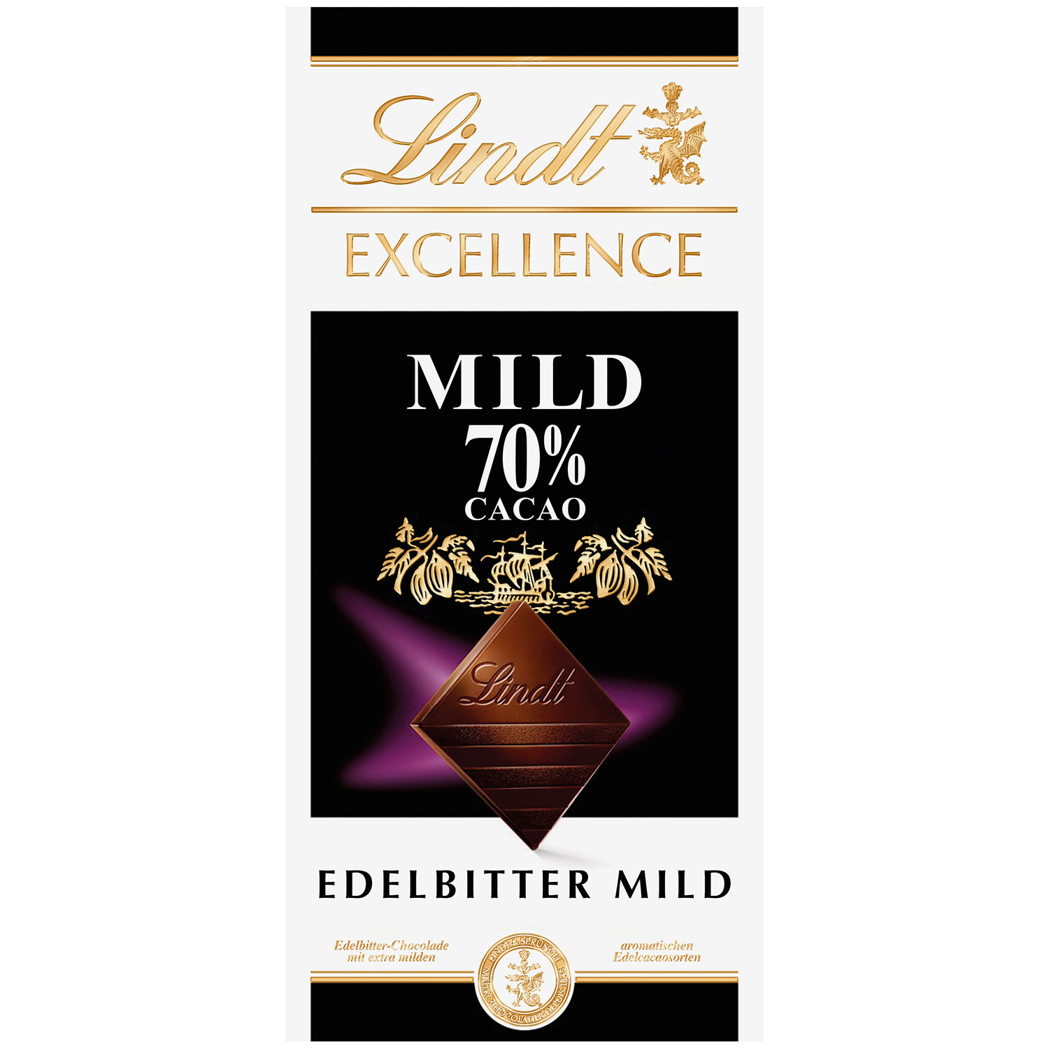 Lindt Excellence Mild 70% Cacao Edelbitter Tafel 100g