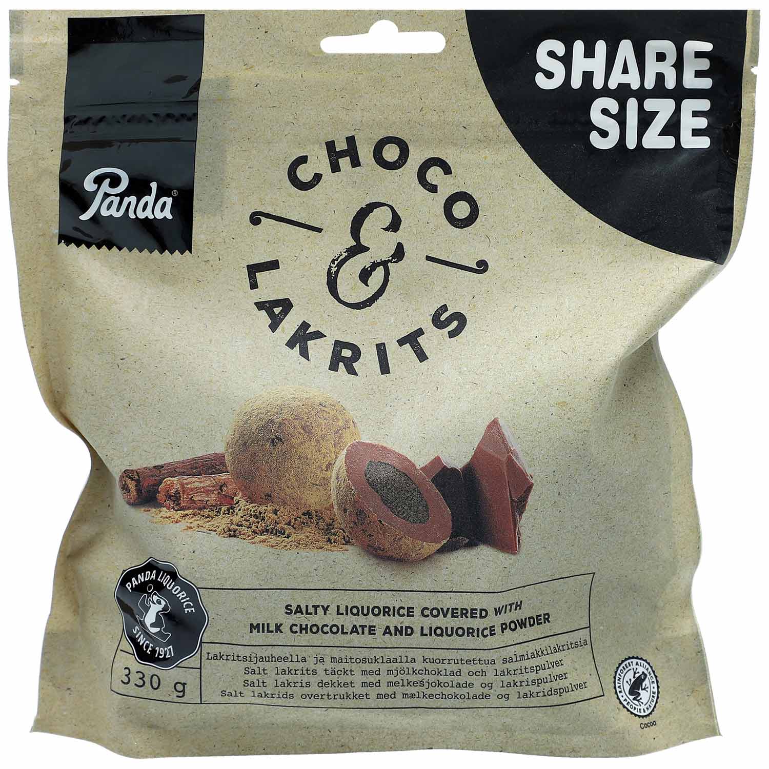 Panda Choco & Lakrits 330g