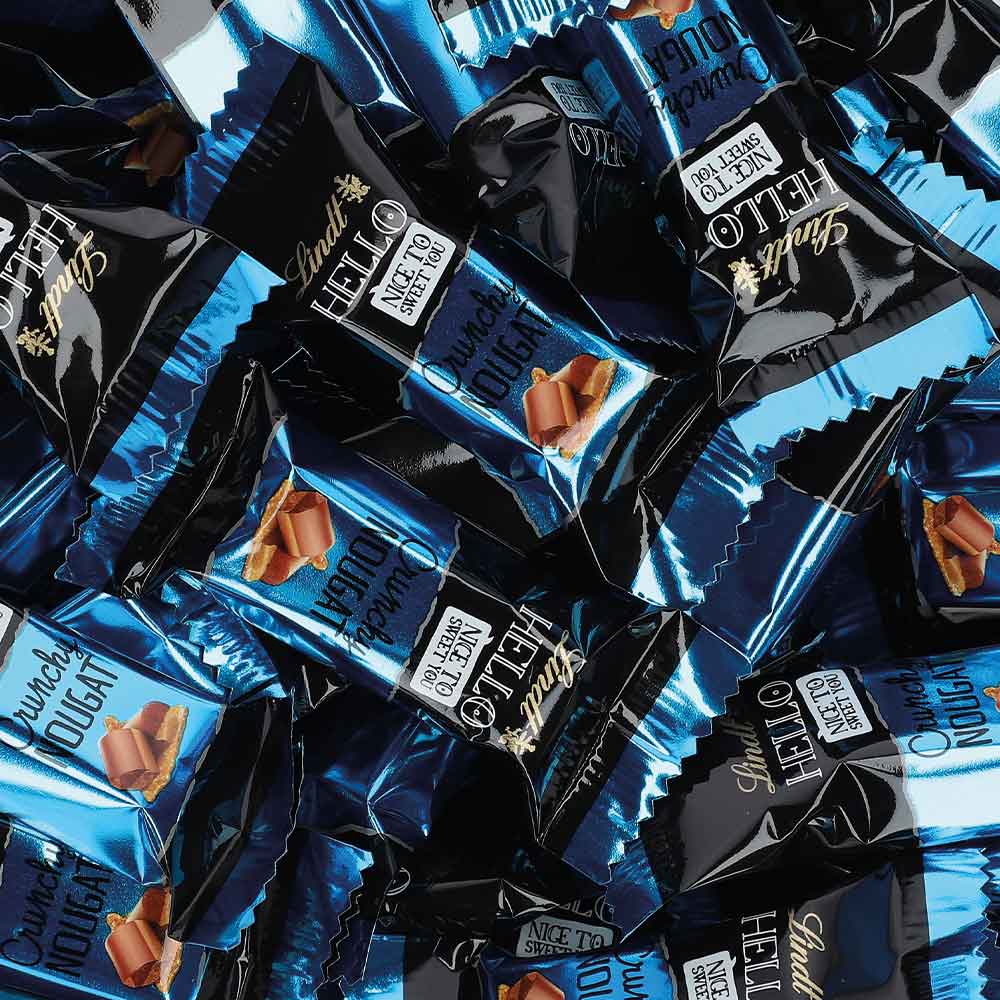 Lindt Hello Crunch Nougat Mini Sticks 3kg