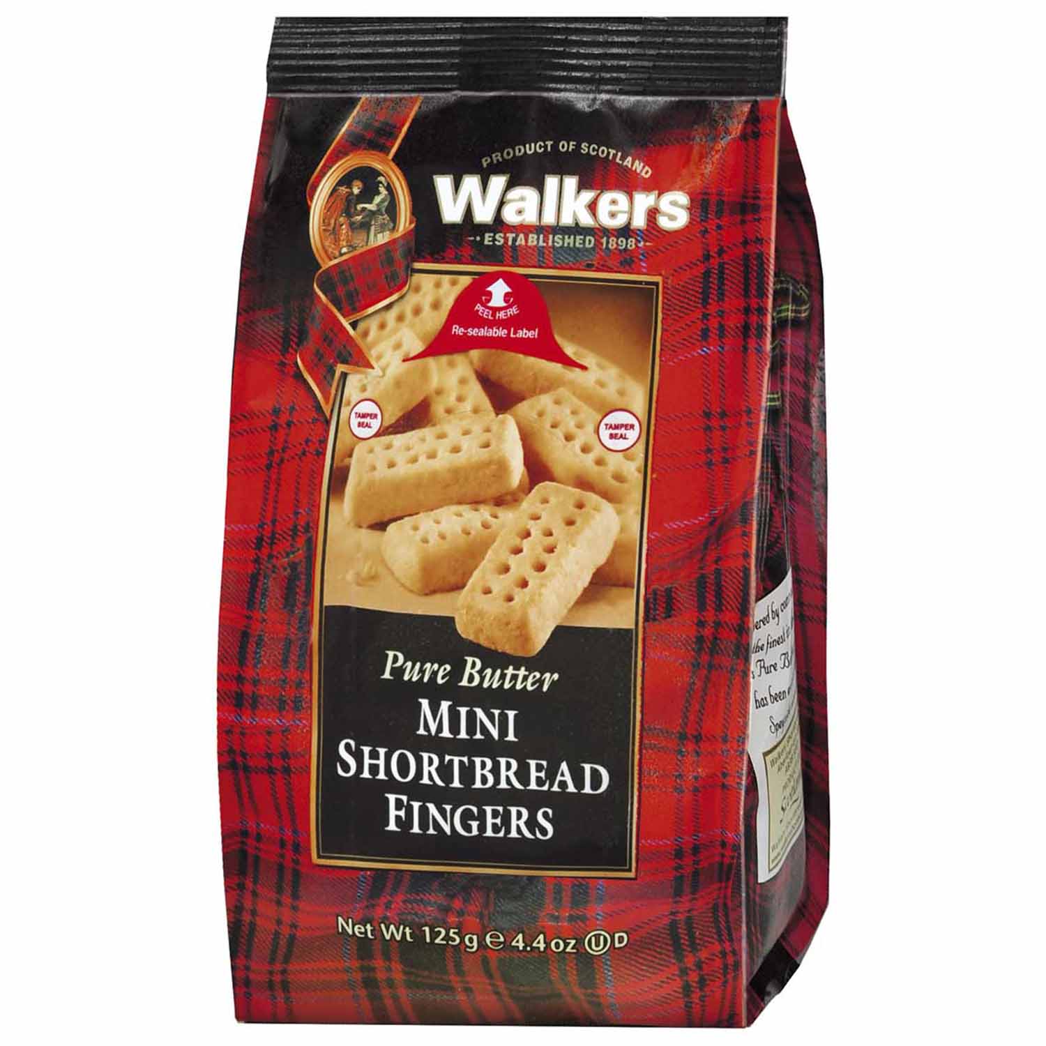 Walkers Pure Butter Mini Shortbread Fingers 125g