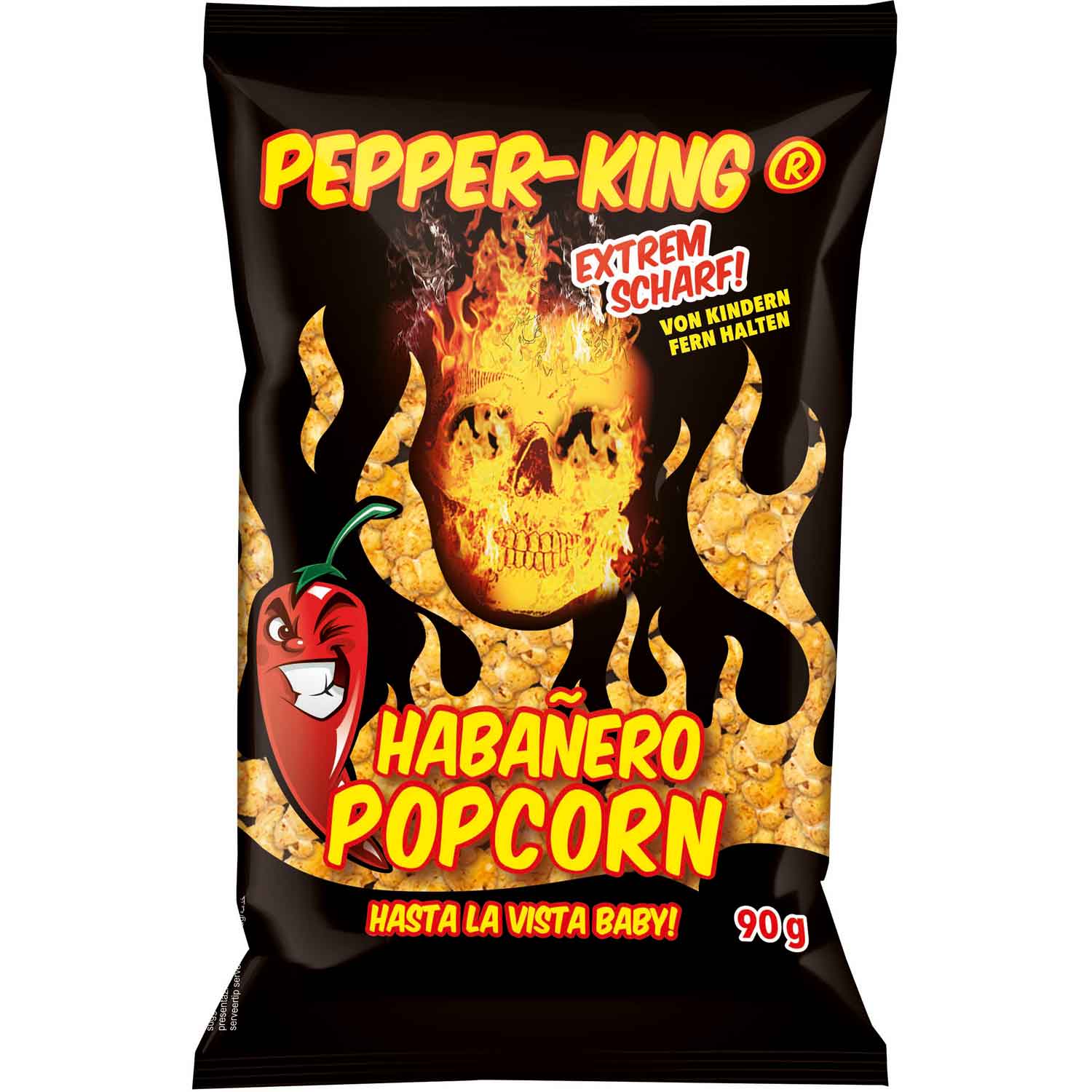 Pepper-King Habañero Popcorn 90g