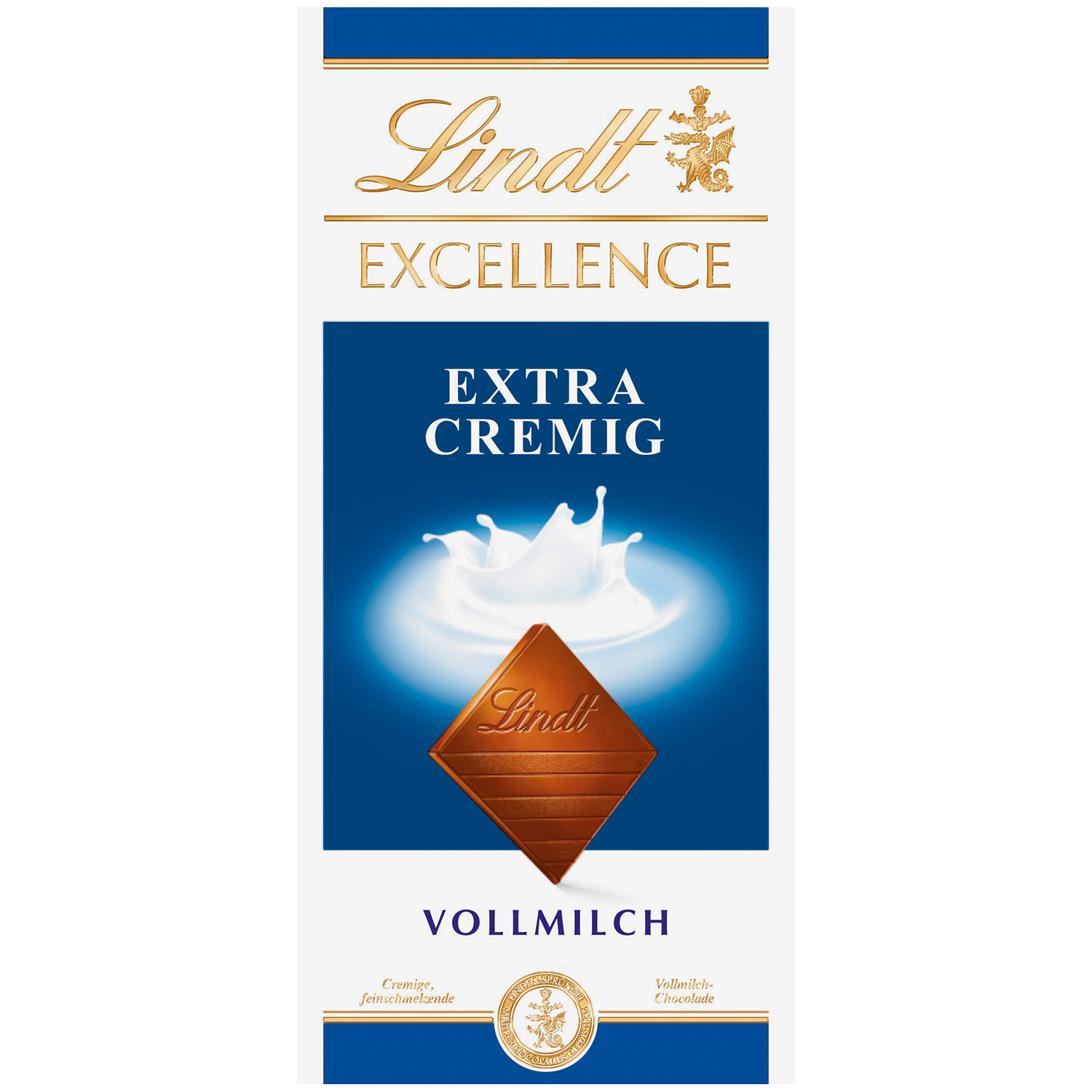 Lindt Excellence Extra Cremig Vollmilch Tafel 100g