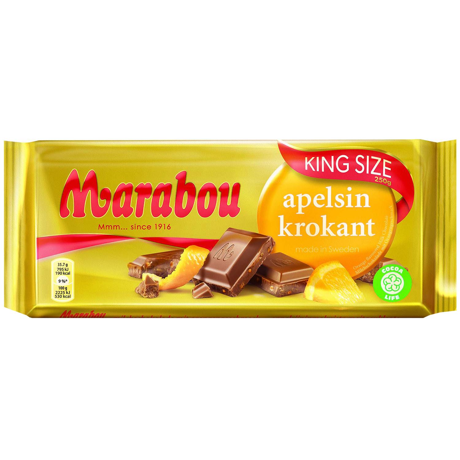 Marabou Apelsin Krokant 250g