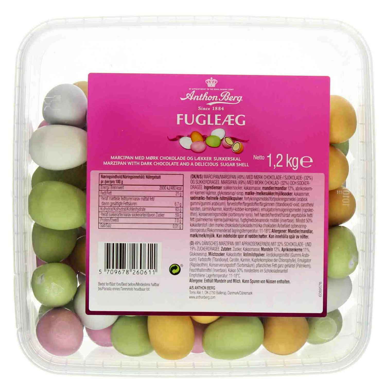 Anthon Berg Fugleæg 1,2kg