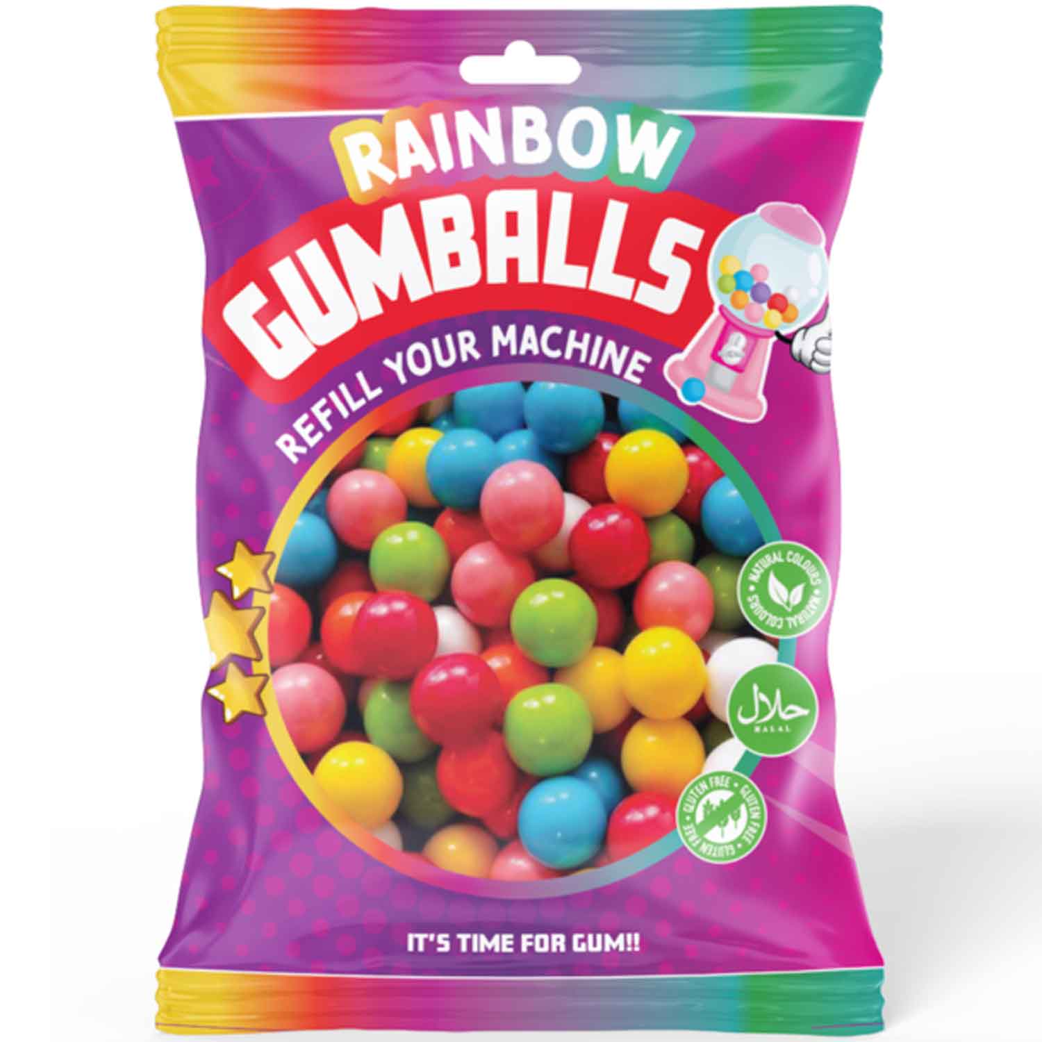 Becky's Rainbow Gumballs 200g