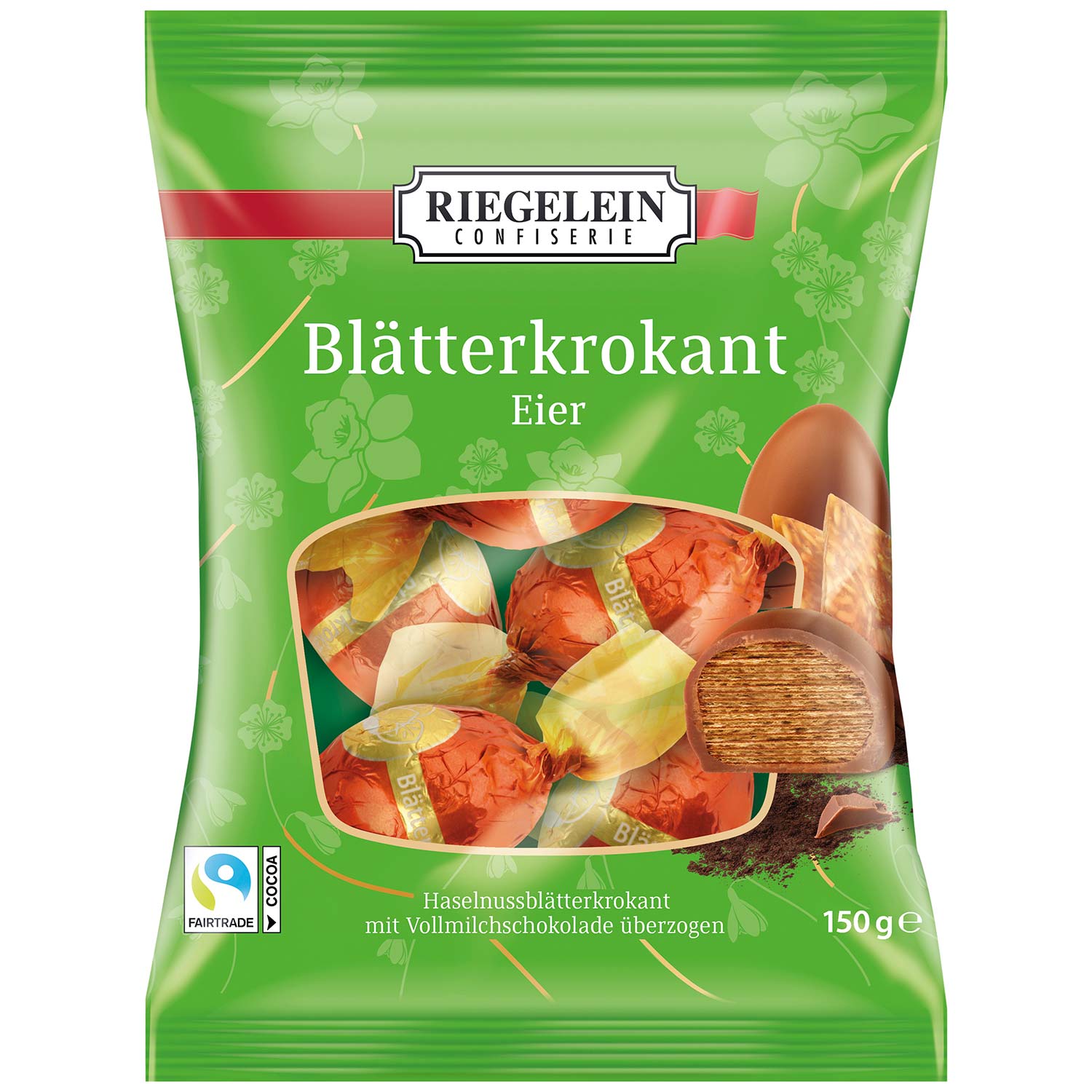 Riegelein Blätterkrokant Eier 150g