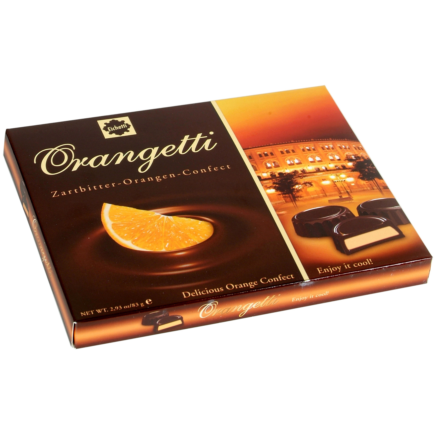 Eichetti Orangetti Zartbitter-Orangen-Confect 83g