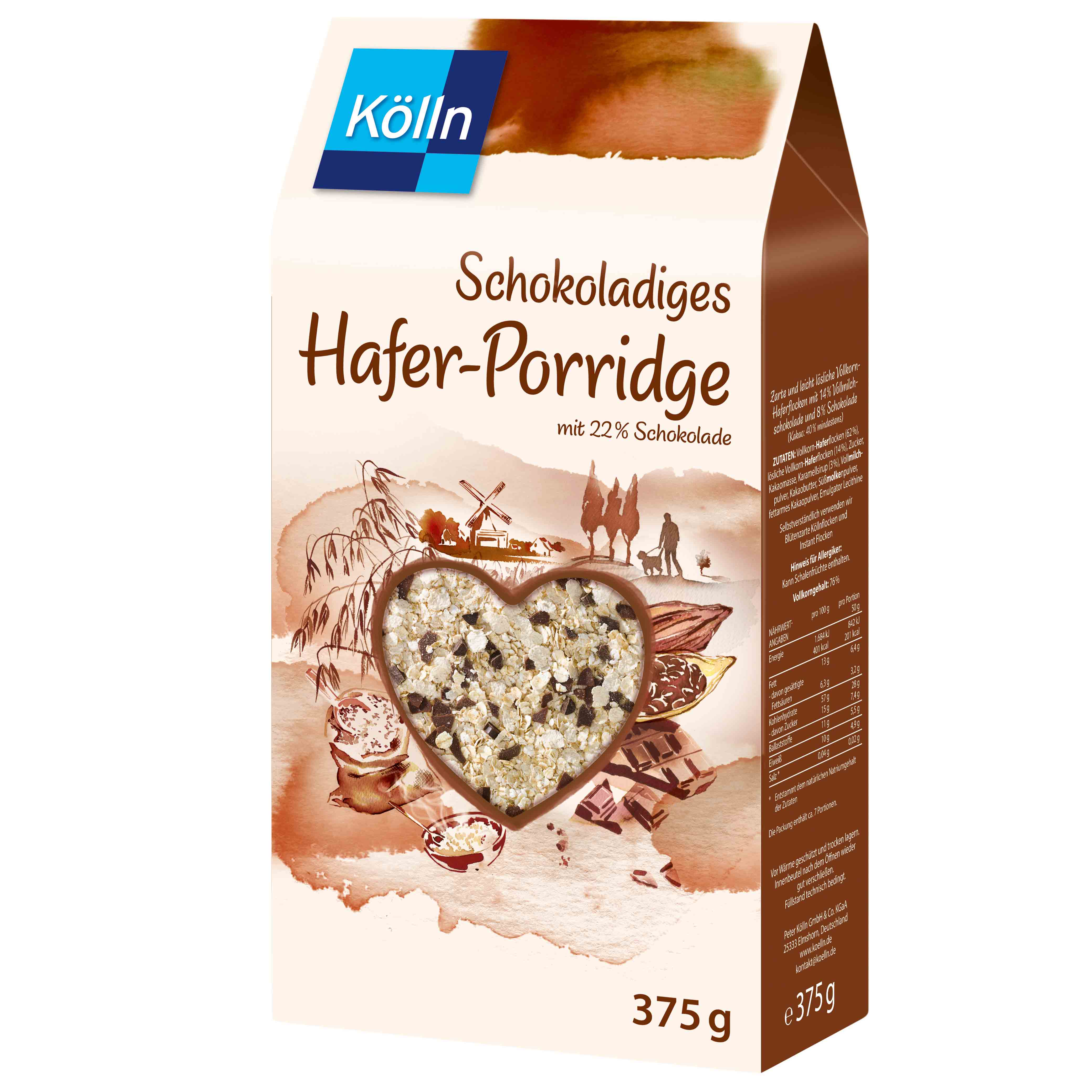 Kölln Schokoladiges Hafer-Porridge 375g