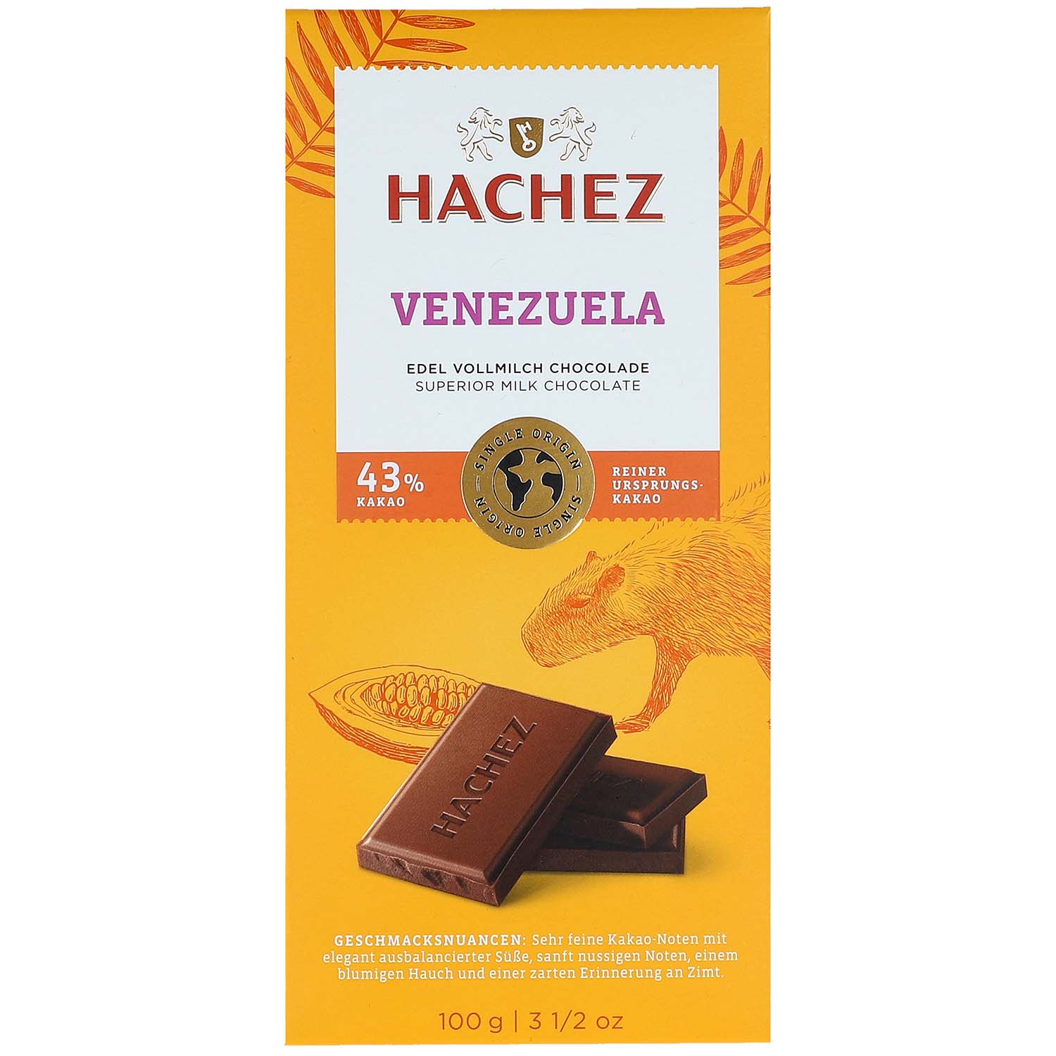 Hachez Venezuela 43% Kakao 100g