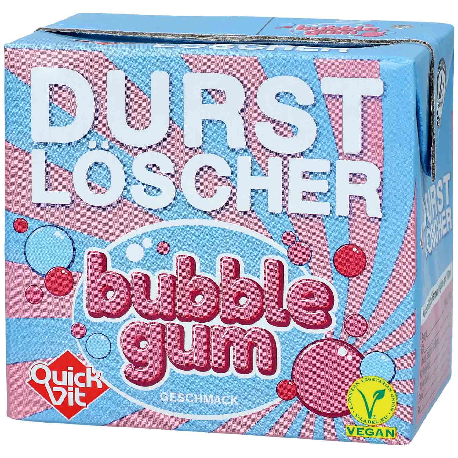 QuickVit Durstlöscher Bubble Gum 500ml