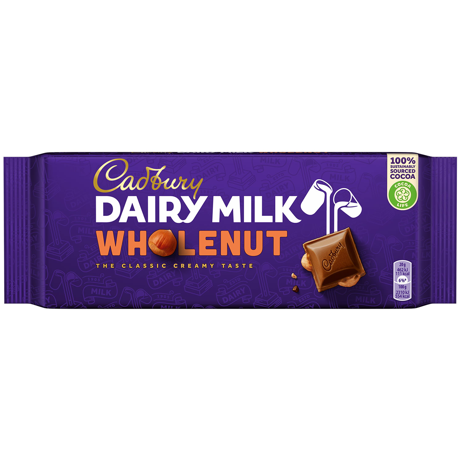 Cadbury Dairy Milk Wholenut 180g
