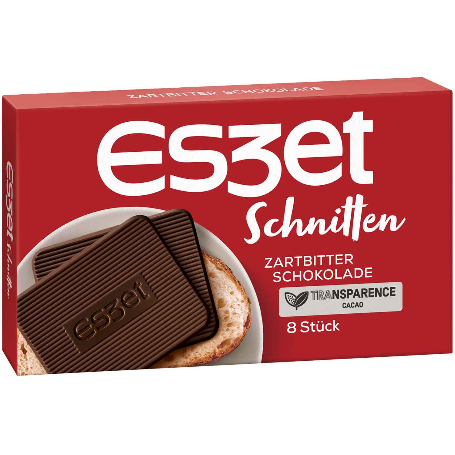 Eszet Schnitten Zartbitter Schokolade 8er