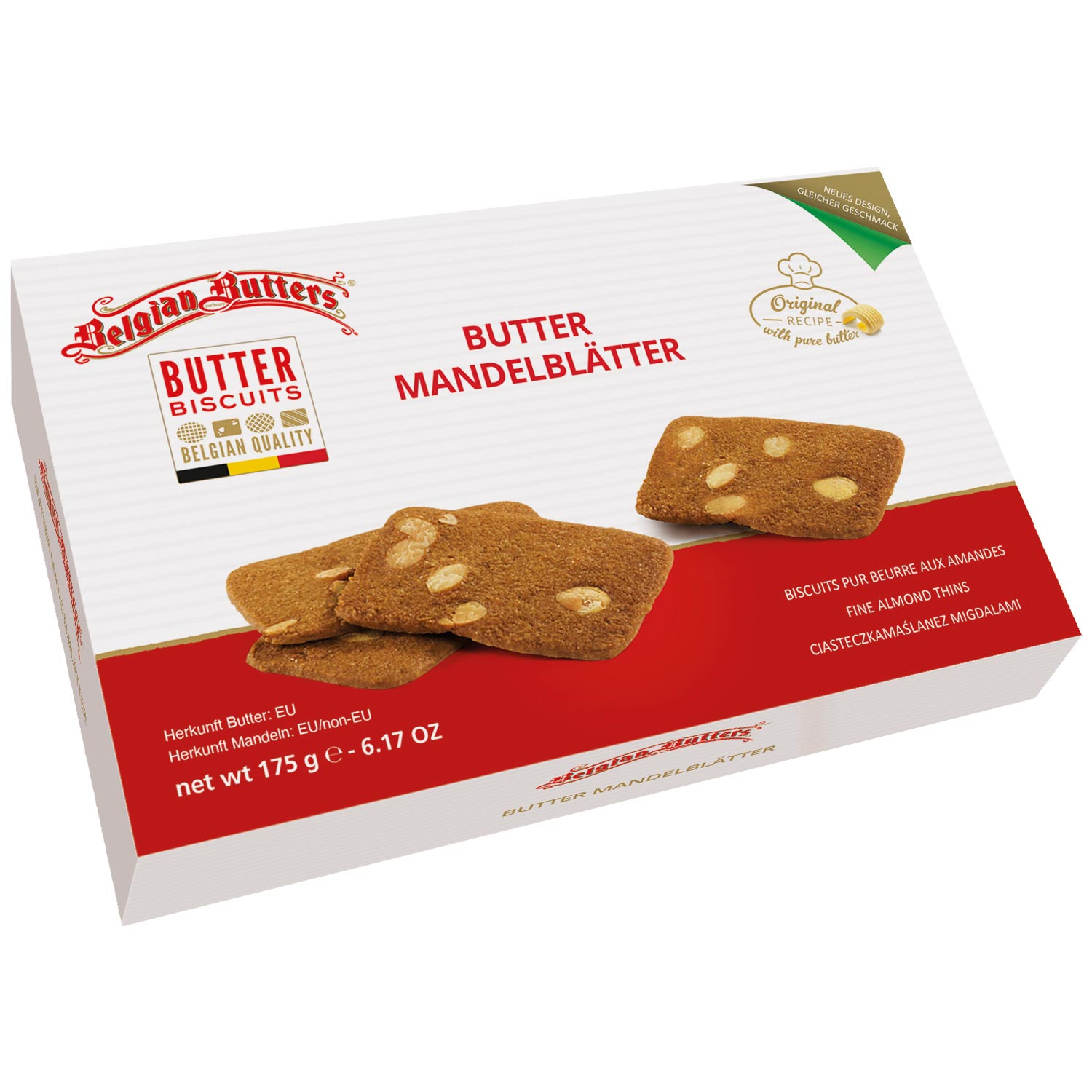 Belgian Butters Butter Mandelblätter 175g