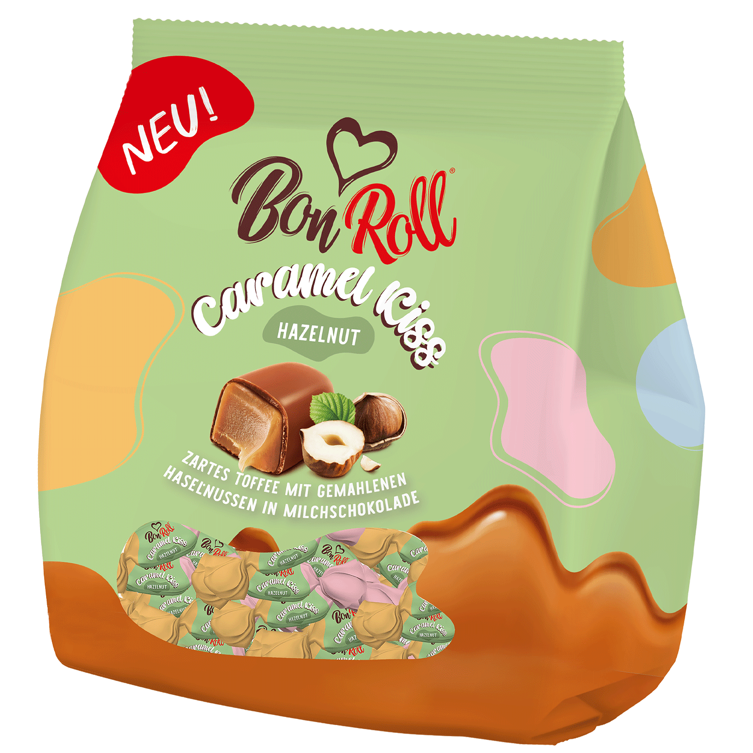 Bon Roll Caramel Kiss Hazelnut 120g