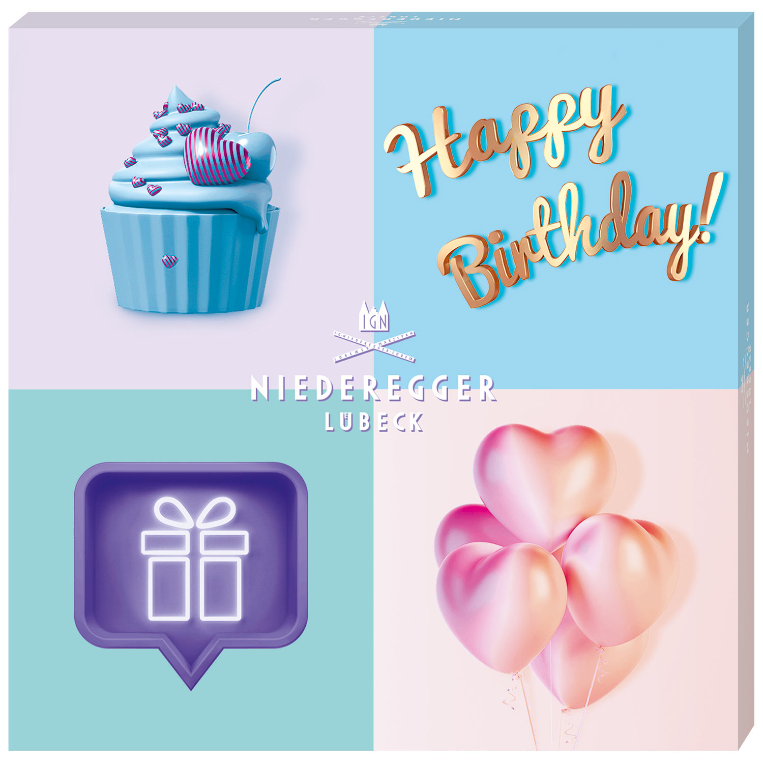 Niederegger 'Happy Birthday' Cupcake 100g